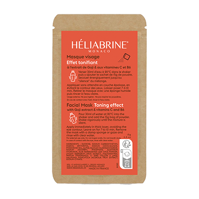 HELIABRINE Маска тонизирующая с экстрактом ягод Годжи, витаминами С и В6